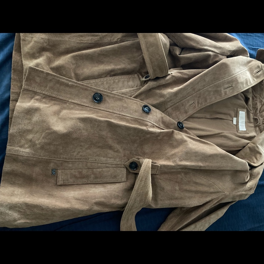 Authentic Michael Kors Leather Coat - image 2